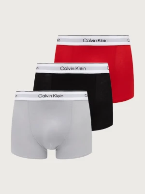Calvin Klein Underwear bokserki dopasowane męskie bawełniane z elastanem 3-pack czerwony