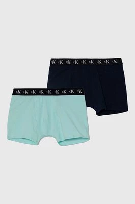 Calvin Klein Underwear bokserki dziecięce 2-pack kolor turkusowy
