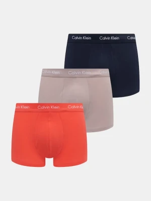 Calvin Klein Underwear bokserki męskie bawełniane z elastanem 3-pack czerwony