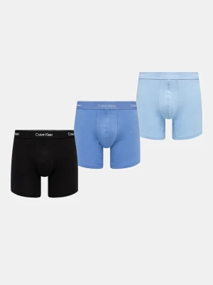 Calvin Klein Underwear bokserki męskie z bawełną 3-pack niebieski