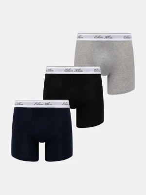 Calvin Klein Underwear bokserki męskie z bawełną 3-pack szary