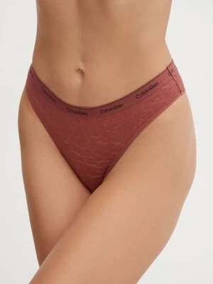 Calvin Klein Underwear brazyliany kolor czerwony z koronki 000QD5233E