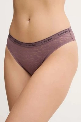 Calvin Klein Underwear brazyliany kolor różowy z koronki 000QD5233E