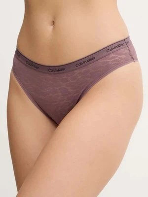 Calvin Klein Underwear brazyliany kolor różowy z koronki 000QD5233E