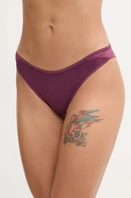 Calvin Klein Underwear brazyliany kolor różowy z koronki 000QF7829E