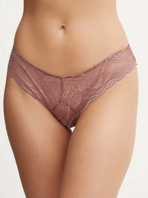 Calvin Klein Underwear brazyliany kolor różowy z koronki 000QF7926E