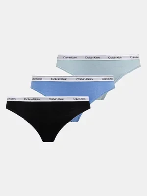 Calvin Klein Underwear figi 3-pack kolor niebieski 000QD5207E