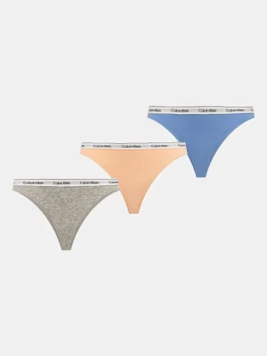 Calvin Klein Underwear figi 3-pack kolor niebieski 000QD5207E