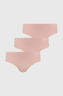 Calvin Klein Underwear figi 3-pack kolor różowy 000QD3559E