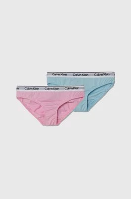 Calvin Klein Underwear figi dziecięce 2-pack kolor różowy