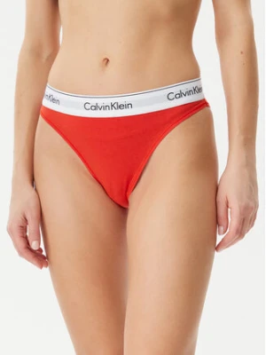 Calvin Klein Underwear Figi klasyczne z wysokim stanem LV00QF8319 Czerwony