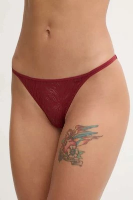 Calvin Klein Underwear figi kolor czerwony z koronki 000QF7105E