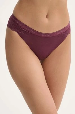 Calvin Klein Underwear figi kolor różowy transparentne 000QF7979E