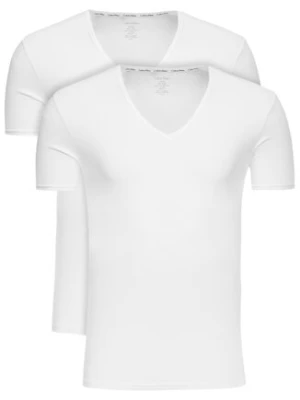 Calvin Klein Underwear Komplet 2 t-shirtów 000NB1089A Biały Slim Fit