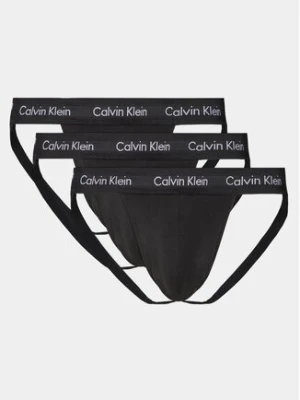 Calvin Klein Underwear Komplet 3 par slipów Jock Strap 000NB3363A Czarny