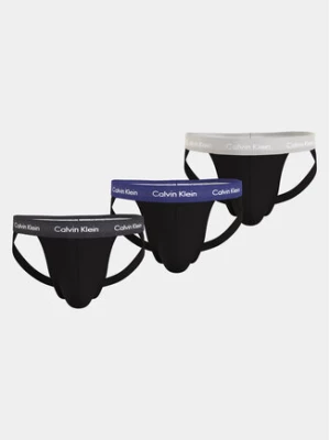 Calvin Klein Underwear Komplet 3 par slipów Jock Strap 000NB3363A Czarny