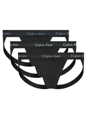 Calvin Klein Underwear Komplet 3 par slipów Jock Strap 000NB3363A Czarny