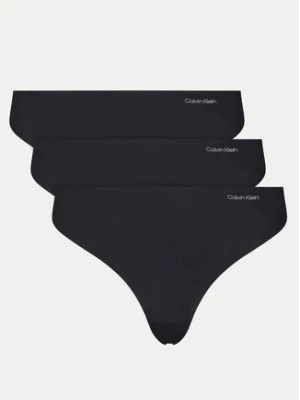 Calvin Klein Underwear Komplet 3 par stringów 000QD3558E Czarny