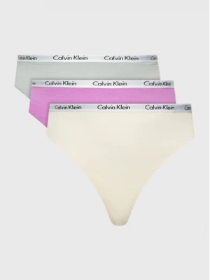 Calvin Klein Underwear Komplet 3 par stringów 000QD3800E Kolorowy