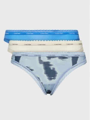 Calvin Klein Underwear Komplet 3 par stringów 000QD3802E Kolorowy