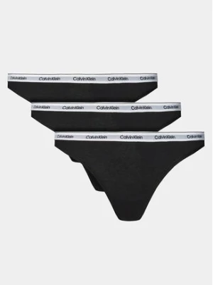 Calvin Klein Underwear Komplet 3 par stringów 000QD5209E Czarny