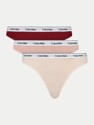 Calvin Klein Underwear Komplet 3 par stringów 000QD5209E Kolorowy