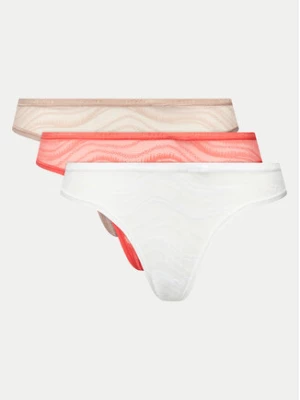 Calvin Klein Underwear Komplet 3 par stringów 000QD5216E Kolorowy