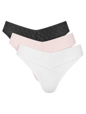 Calvin Klein Underwear Komplet 3 par stringów LV00QD5304 Kolorowy