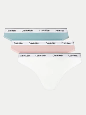 Calvin Klein Underwear Komplet 3 par stringów Thong 3Pk 000QD5209E Kolorowy