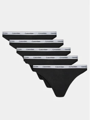 Calvin Klein Underwear Komplet 5 par stringów 000QD5221E Czarny