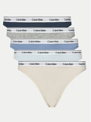 Calvin Klein Underwear Komplet 5 par stringów 000QD5221E Kolorowy