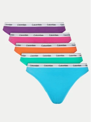 Calvin Klein Underwear Komplet 5 par stringów 000QD5221E Kolorowy