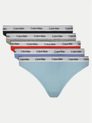 Calvin Klein Underwear Komplet 5 par stringów 000QD5221E Kolorowy