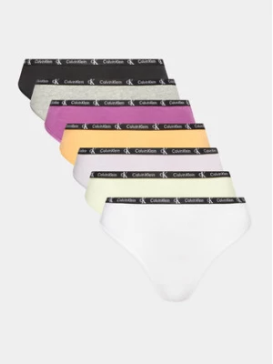 Calvin Klein Underwear Komplet 7 par stringów 000QD3992E Kolorowy