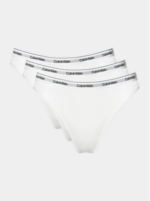 Calvin Klein Underwear Komplet stringów 000QD5209E Biały
