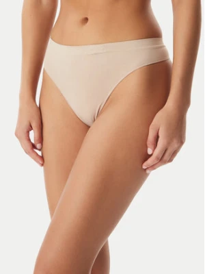 Calvin Klein Underwear Komplet stringów LV00QD5211 Beżowy
