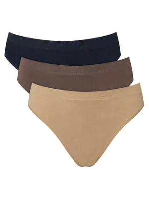 Calvin Klein Underwear Komplet stringów LV00QD5211 Beżowy