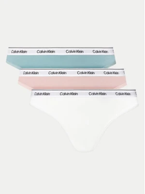 Calvin Klein Underwear Komplet stringów Thong 3Pk 000QD5209E Kolorowy