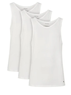 Calvin Klein Underwear Komplet tank topów Tank 3Pk LV00NB4184 Biały Slim Fit