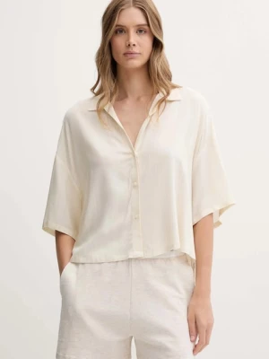 Calvin Klein Underwear koszula piżamowa damska kolor beżowy 000QS7259E