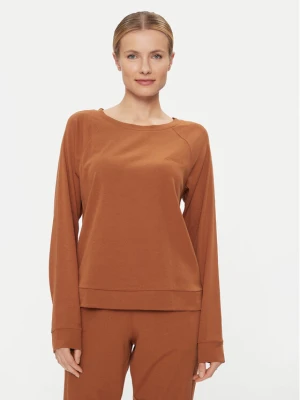 Calvin Klein Underwear Koszulka piżamowa 000QS7003E Brązowy Regular Fit