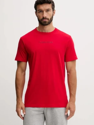 Calvin Klein Underwear koszulka piżamowa kolor czerwony gładka 000NM2748E