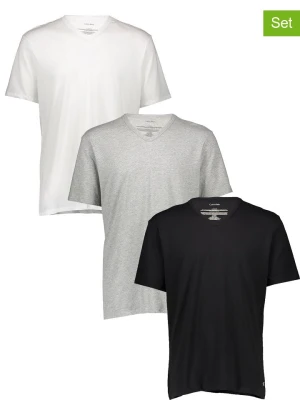 CALVIN KLEIN UNDERWEAR Koszulki (3 szt.) w kolorze czarnym, szarym i białym rozmiar: L