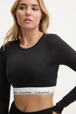 Calvin Klein Underwear longsleeve lounge kolor czarny 000QF8009E