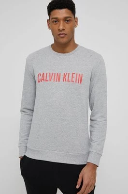 Calvin Klein Underwear Longsleeve piżamowy kolor szary gładka