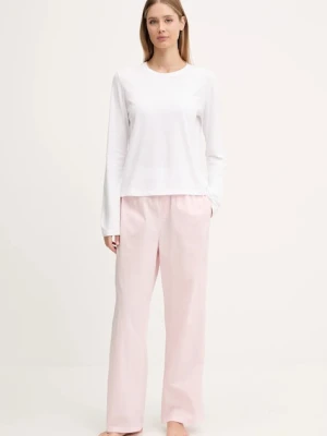 Calvin Klein Underwear piżama bawełniana damska kolor biały bawełniana LV00QS7575