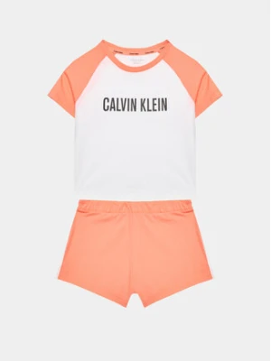 Calvin Klein Underwear Piżama G80G800618 Koralowy Regular Fit