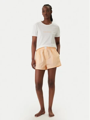 Calvin Klein Underwear Piżama LV00QS7655 Pomarańczowy jasny Regular Fit