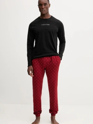 Calvin Klein Underwear piżama męska kolor czarny wzorzysta LV00NM2957