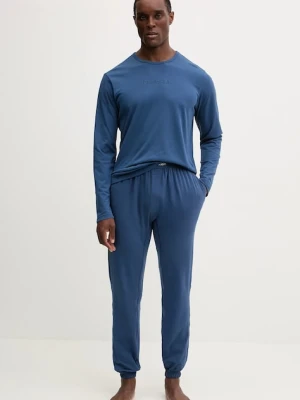 Calvin Klein Underwear piżama męska kolor granatowy wzorzysta LV00NM2957